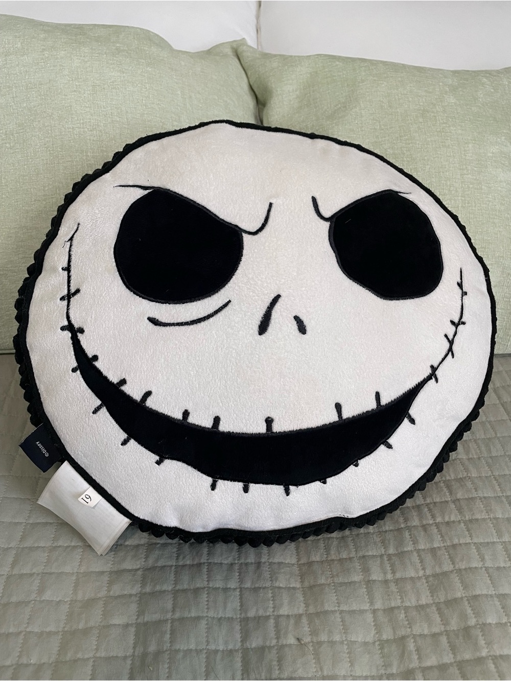 Disney Tim Burton's The Nightmare Before Christmas Jack Skellington Head Pillow